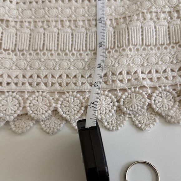 Tommy Hilfiger Cream Crochet Lace Mini Skirt |Preppy Coastal - Picture 16 of 16